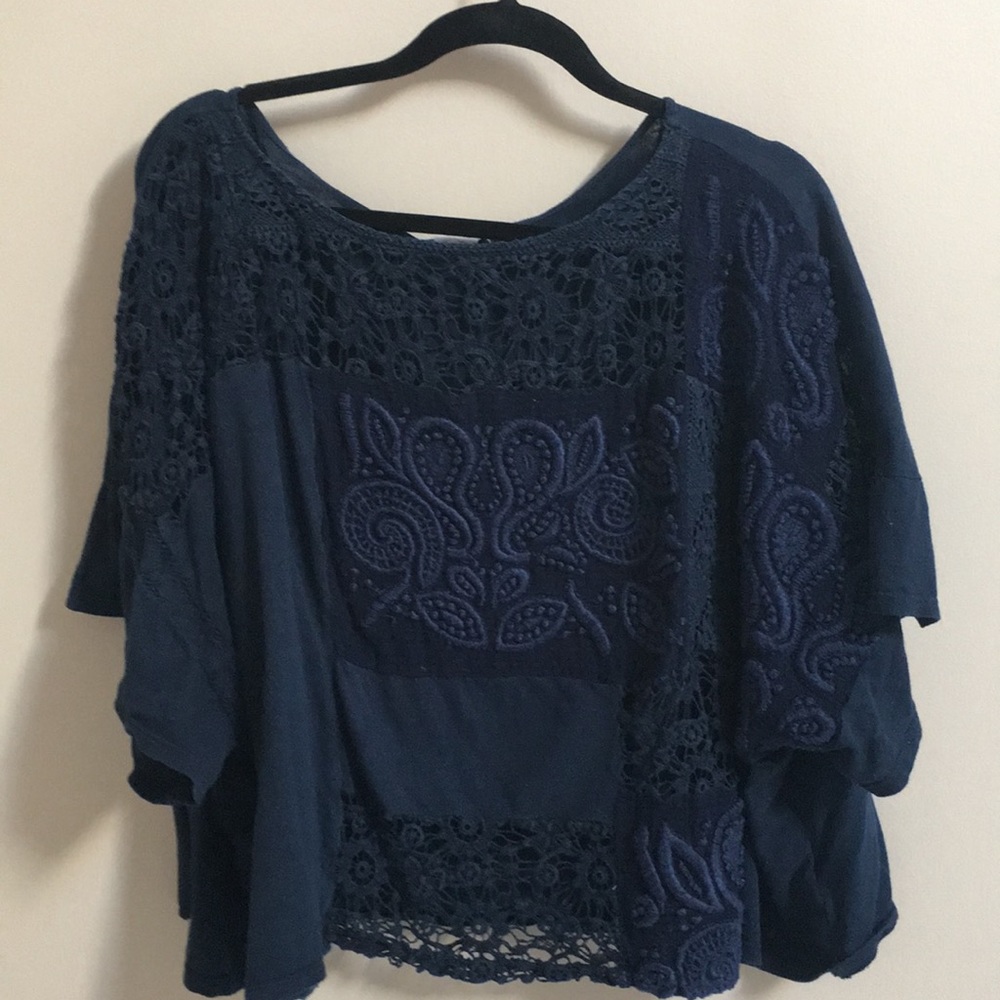 Anthropologie Akemi + Kin mixed texture top
